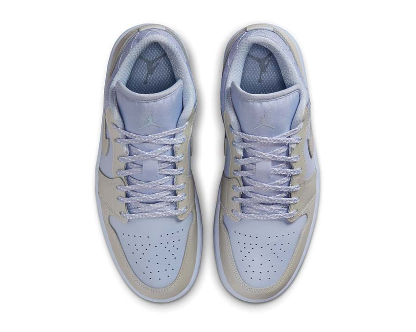 Scarpe sportive basse da donna in pelle con effetto perlato