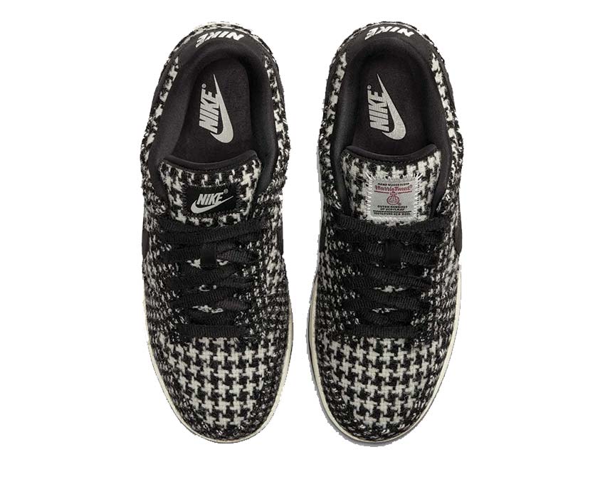 Scarpe basse in tweed di lana con design unico