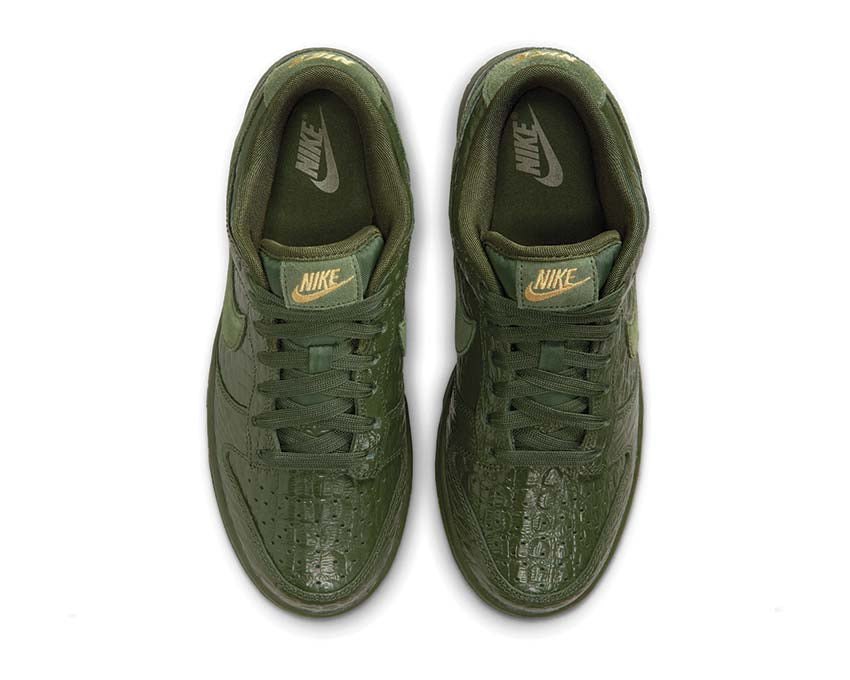Scarpe basse da donna in pelle con motivo coccodrillo verde