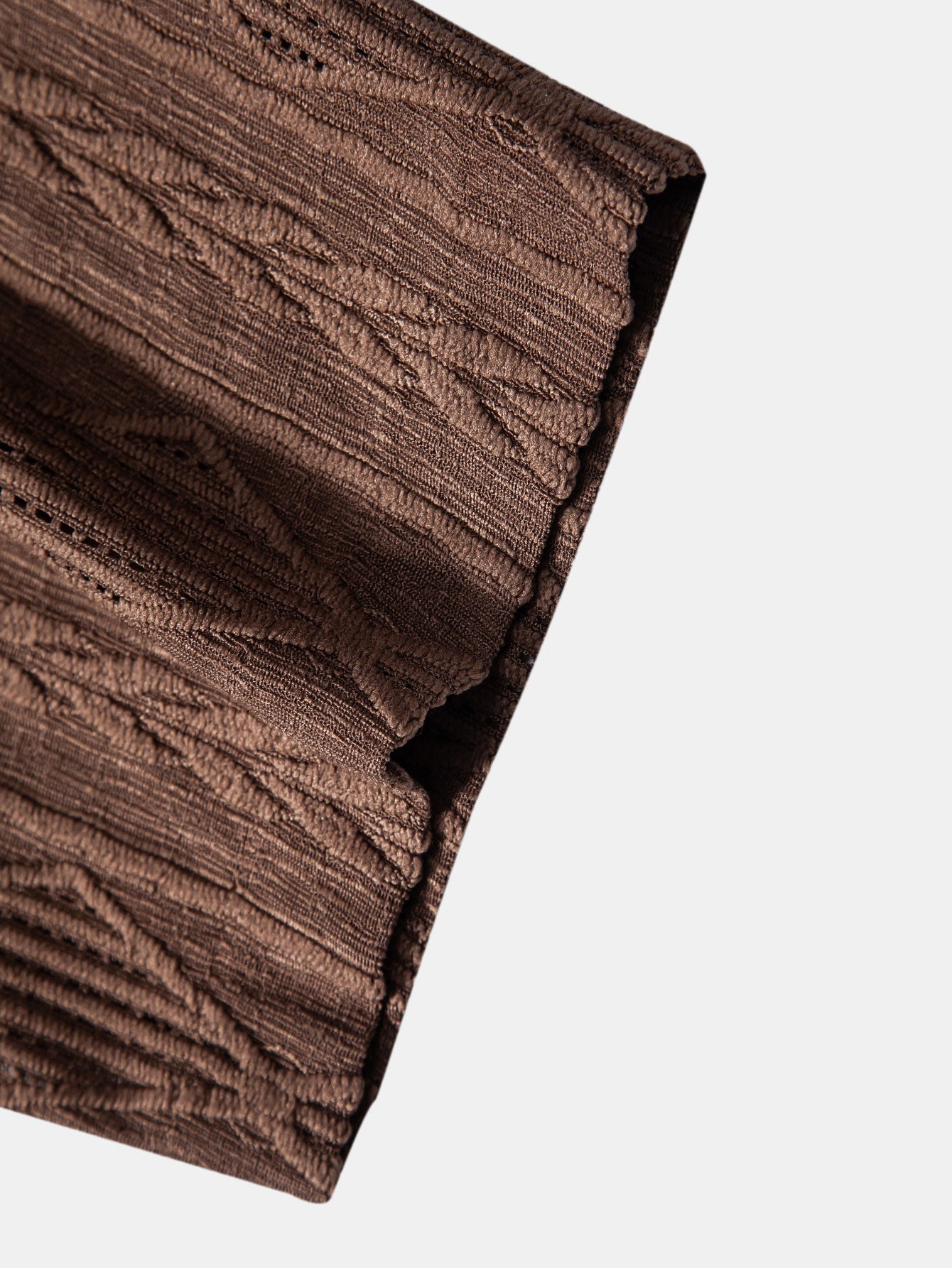 Camicia in Tessuto Jacquard con Motivo Geometrico e Pantaloni in Lino a Gamba Dritta