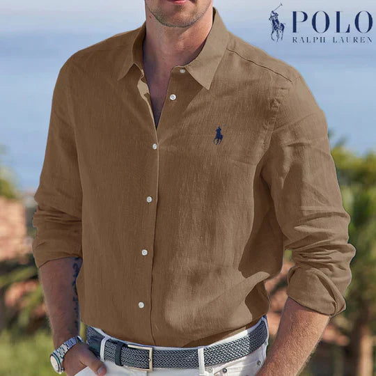 Camicia Aderente con Bottoni