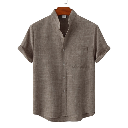 Camicia elegante in cotone a maniche lunghe