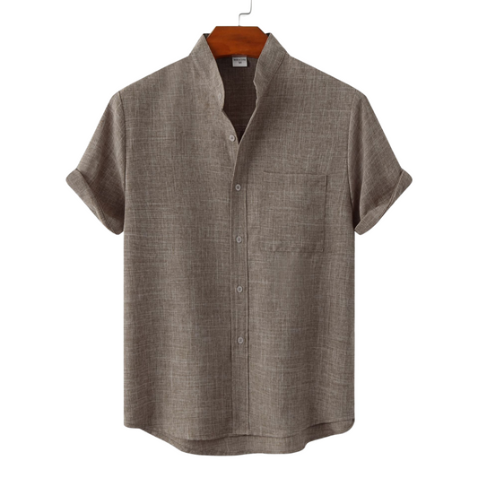 Camicia elegante in cotone a maniche lunghe