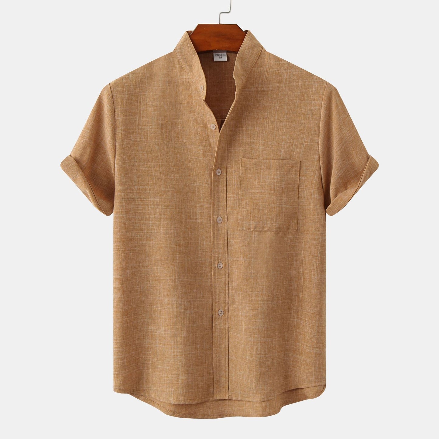 Camicia elegante in cotone a maniche lunghe