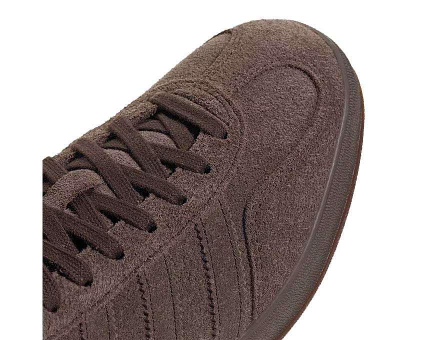 Calzature sportive da interno in pelle scamosciata color marrone scuro