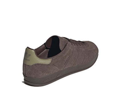 Calzature sportive da interno in pelle scamosciata color marrone scuro