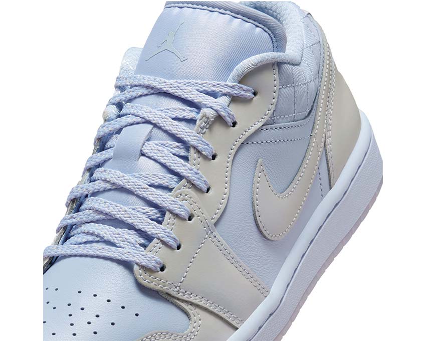 Scarpe sportive basse da donna in pelle con effetto perlato