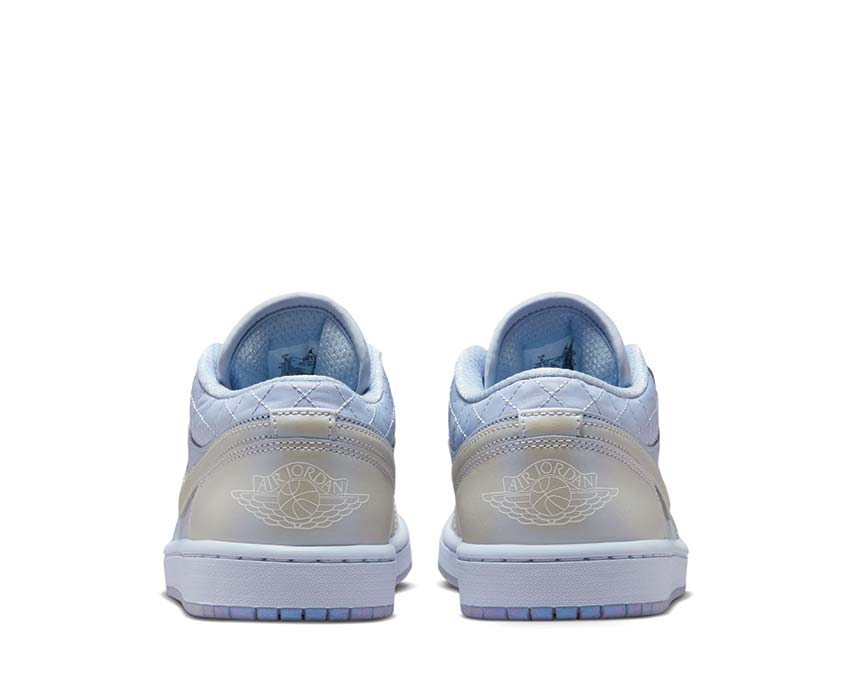 Scarpe sportive basse da donna in pelle con effetto perlato