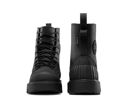 Calzature Alte in Tela Nera Robusta