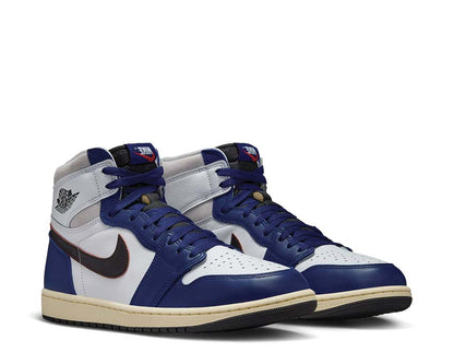 Scarpe da ginnastica alte in pelle stile retrò con design unico