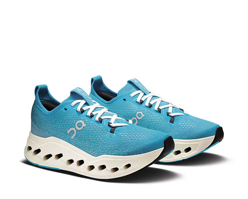 Scarpe da corsa ammortizzate da donna in tonalità blu e avorio