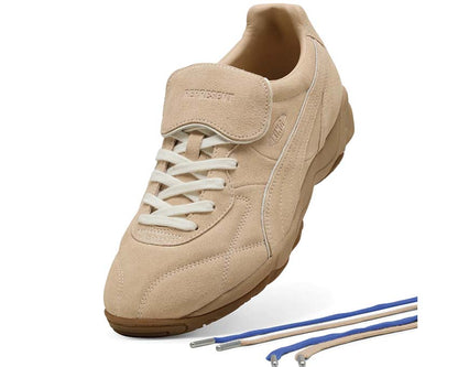 Scarpa da Calcio per Interni in Pelle Color Beige