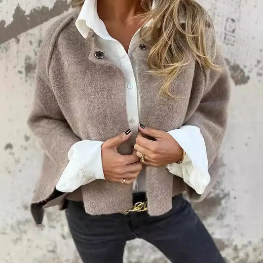 Cardigan in Lana con Motivo a Stella