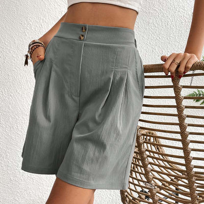 Pantaloncini Casual a Tinta Unita