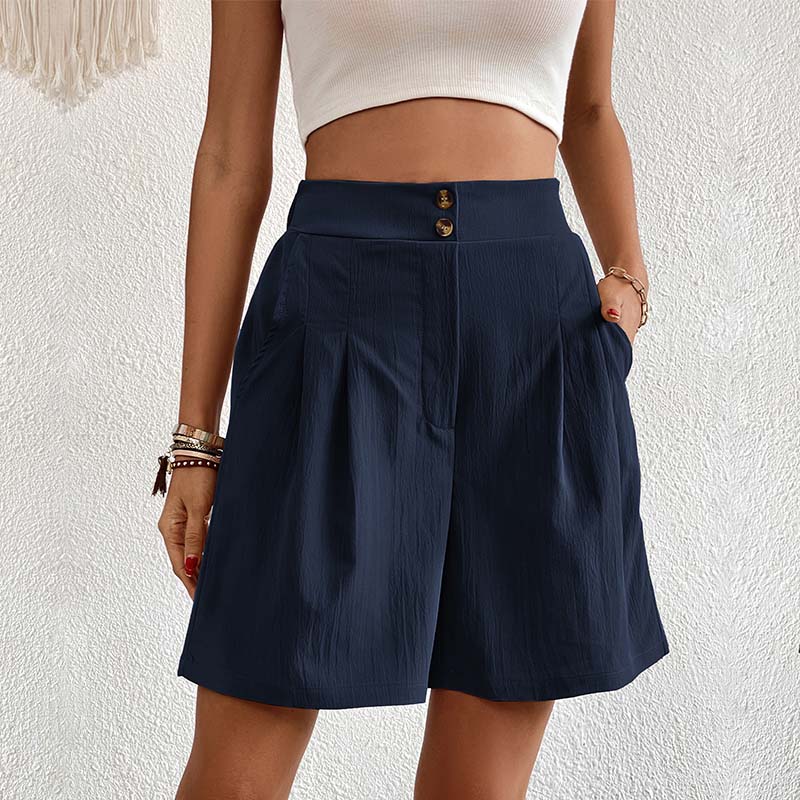 Pantaloncini Casual a Tinta Unita